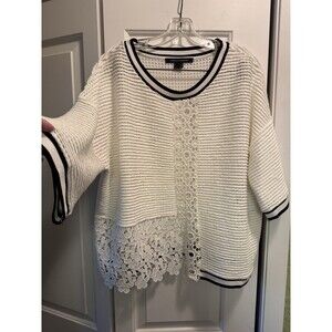French Connection Sweater Short Sleeve Women’s‎ Plus Size Large, Generous Sizing